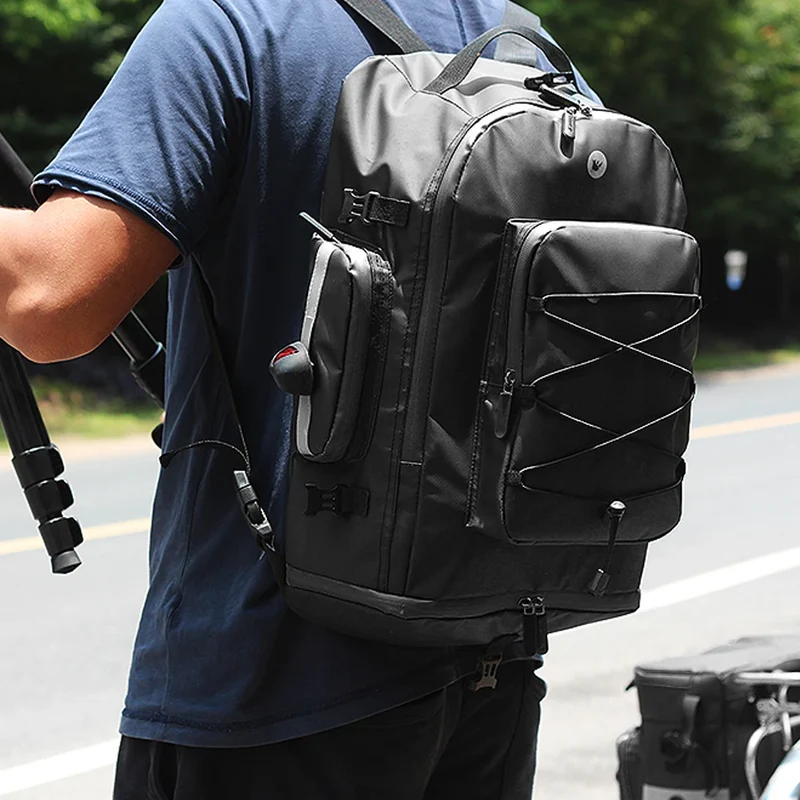 Sacoche Sac a Dos Vélo Porte-Bagages 75L
