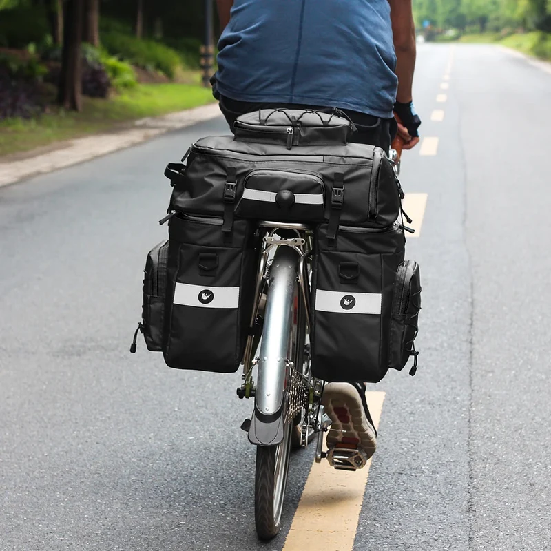 Sacoche Sac a Dos Vélo Porte-Bagages 75L
