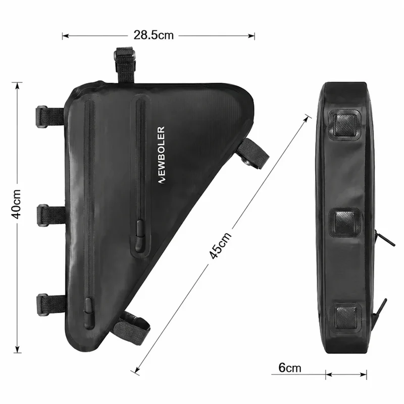 Sacoche cadre vélo triangle 4L imperméable