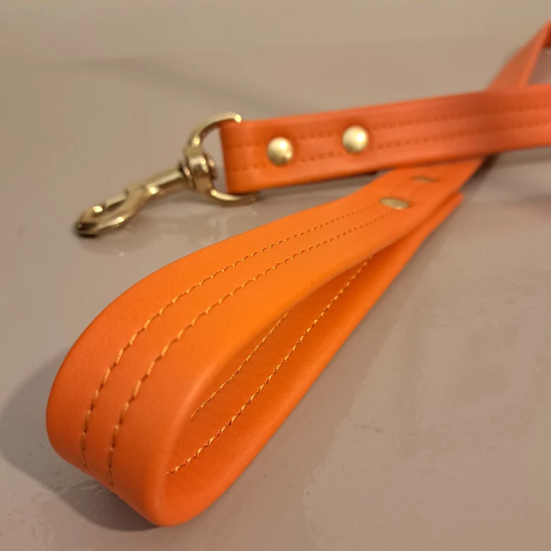 Laisse en cuir doublé