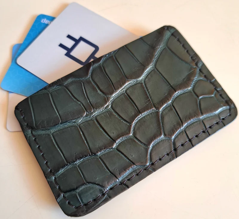 Porte-cartes Le Croco