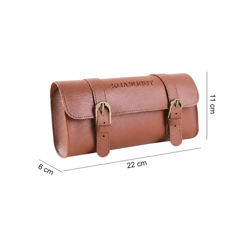 Sacoche Guidon Vélo Vintage Style Cuir