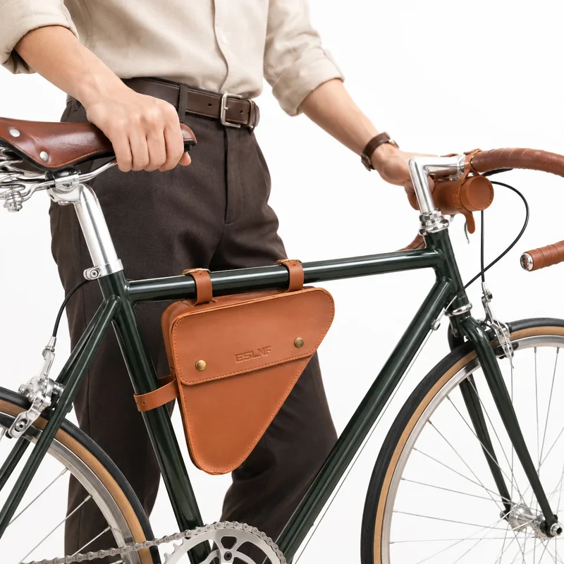 Sacoche Vélo Vintage Style Cuir