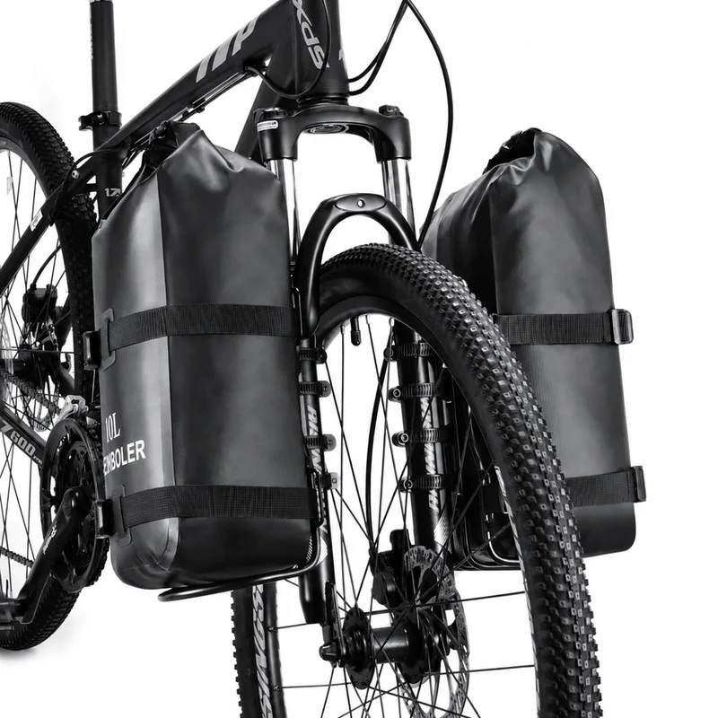 Sacoche de Fourche Vélo Étanche 2x10L
