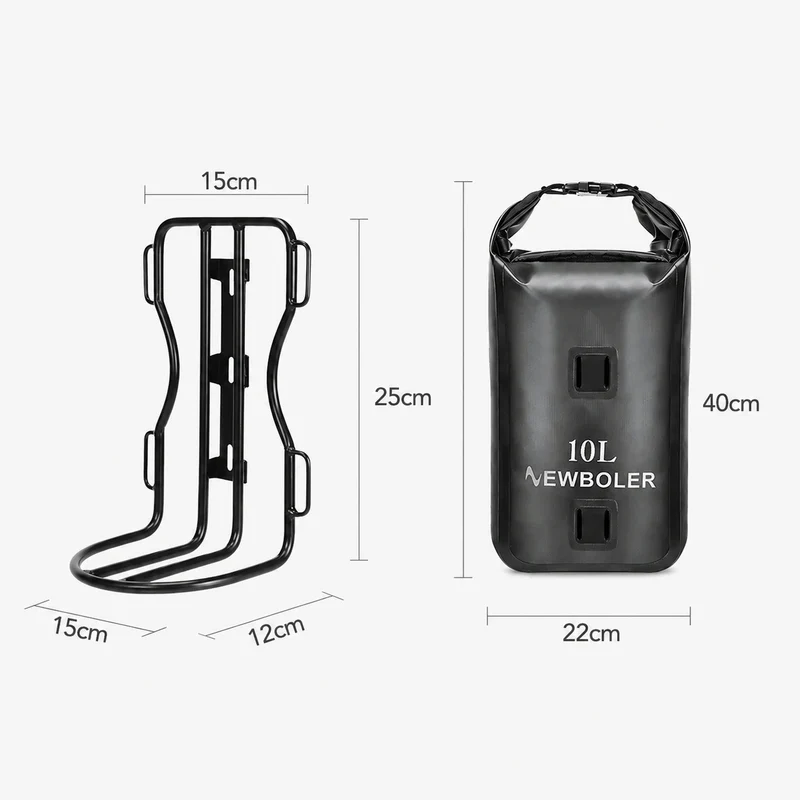 Sacoche de Fourche Vélo Étanche 2x10L