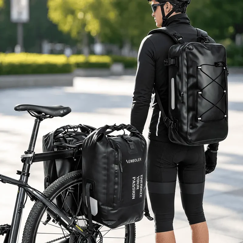 Sacoche vélo porte bagage 3 en 1