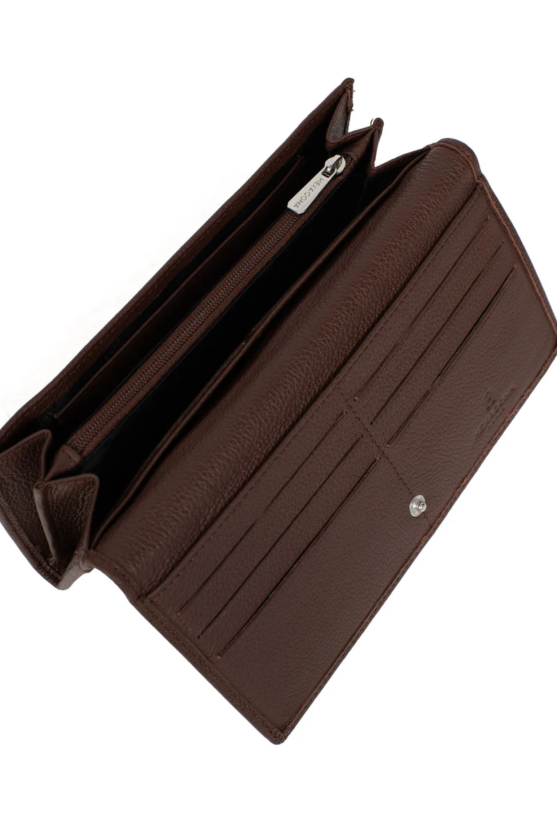 Portefeuille long - 1 volet - Cuir