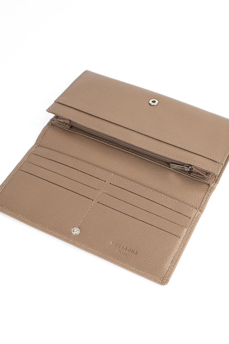 Portefeuille long - 1 volet - Cuir