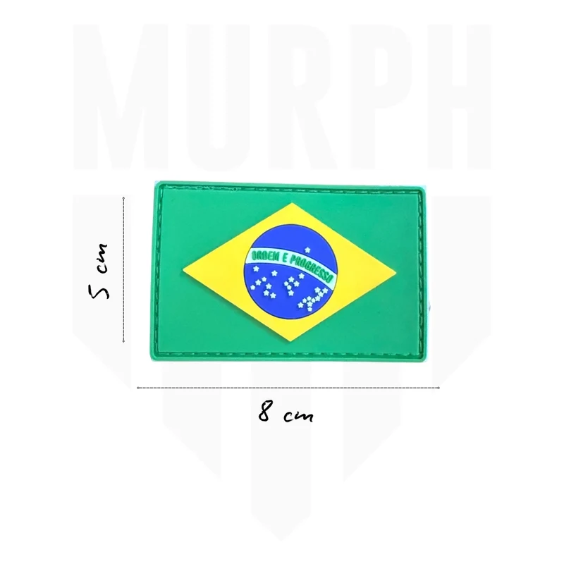 Patch Velcro - Drapeau Brésil PVC