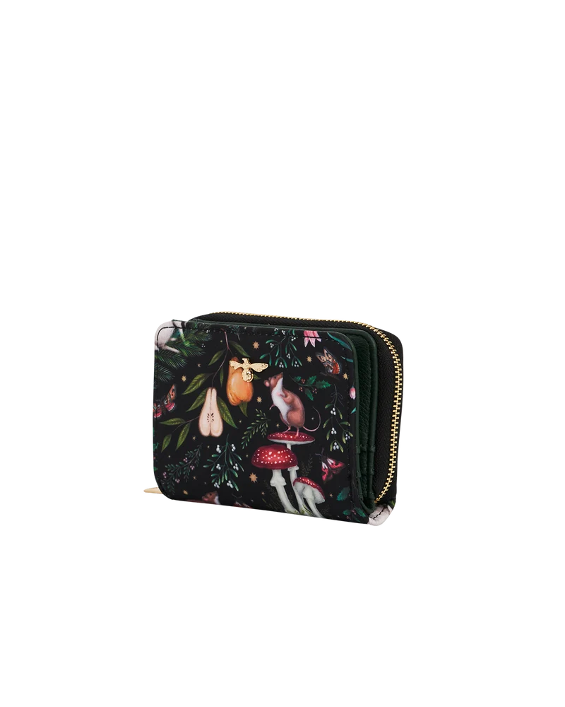 Niva Print Small Purse in Green