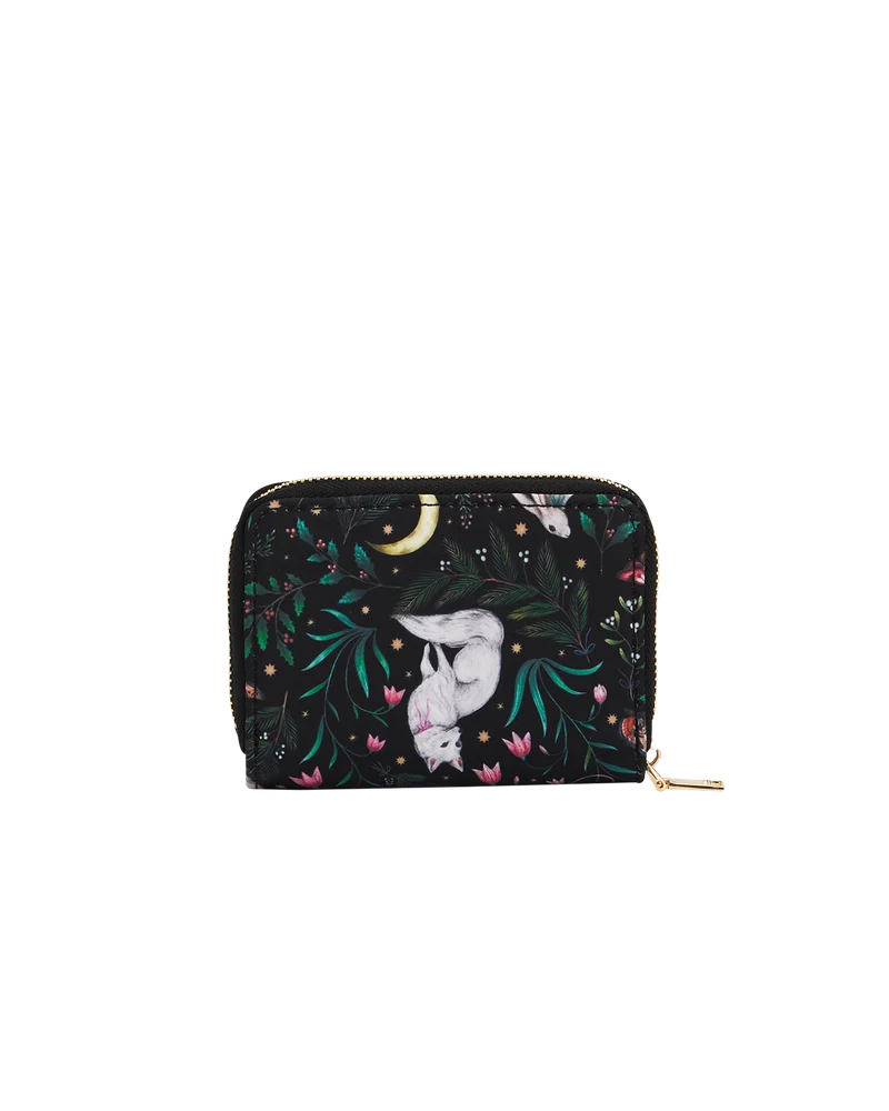 Niva Print Small Purse in Green