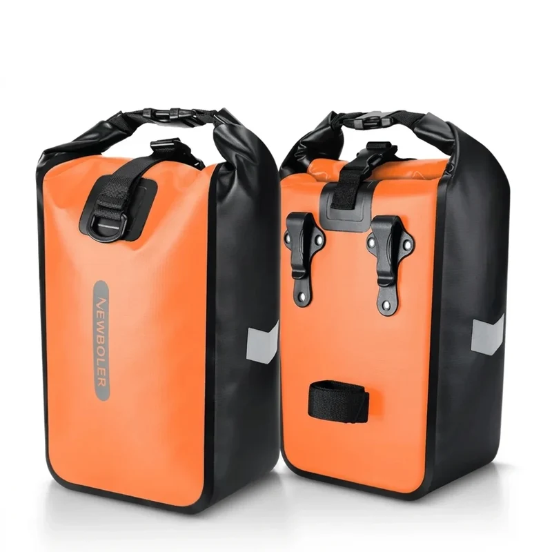 Sacoche vélo Porte-Bagages 2x10L Orange