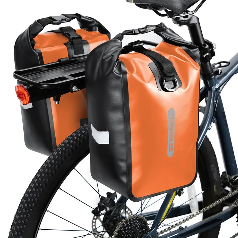 Sacoche vélo Porte-Bagages 2x10L Orange