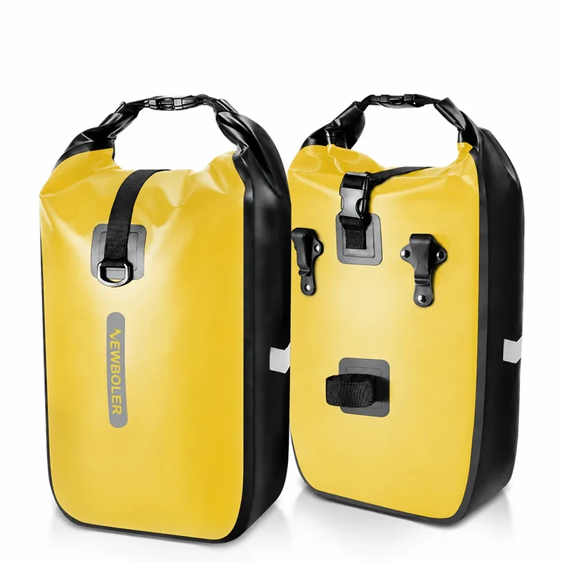 Sacoche vélo Porte-Bagages 2x20L jaune