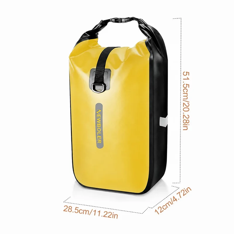 Sacoche vélo Porte-Bagages 2x20L jaune