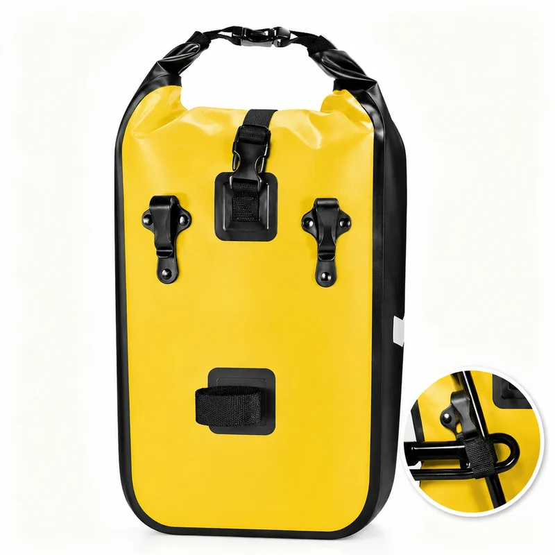 Sacoche vélo Porte-Bagages 2x20L jaune