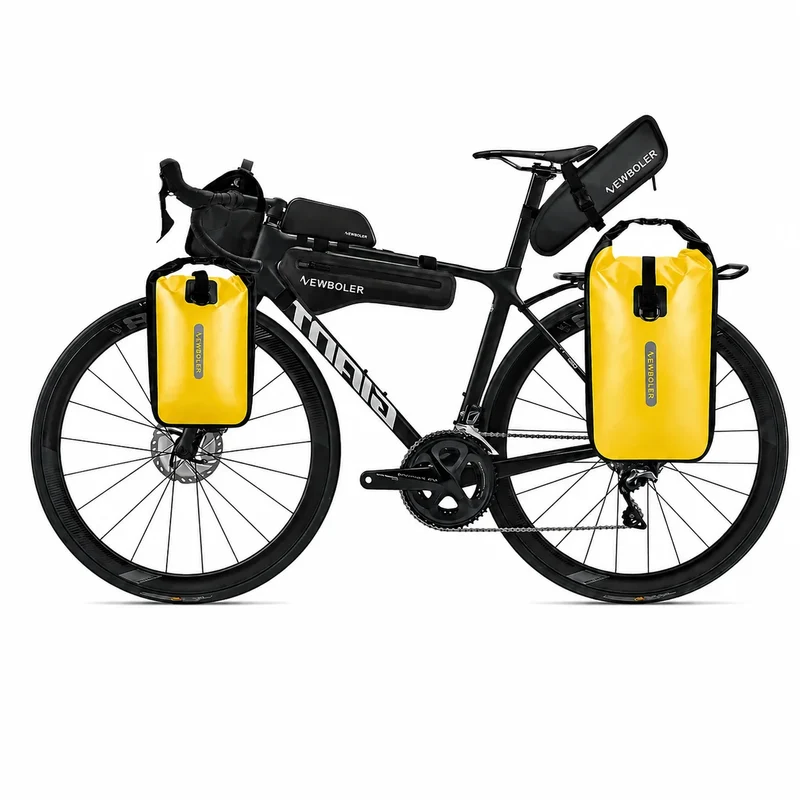 Sacoche vélo Porte-Bagages 2x20L jaune