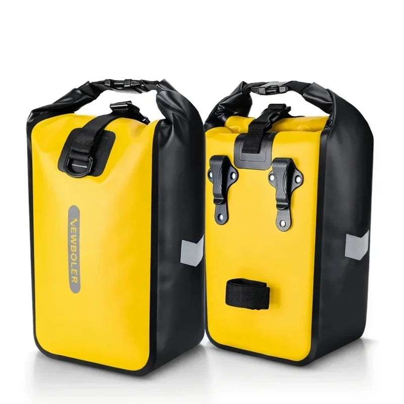 Sacoche vélo Porte-Bagages 2x10L Jaune