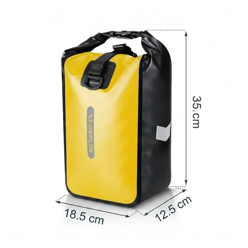Sacoche vélo Porte-Bagages 2x10L Jaune