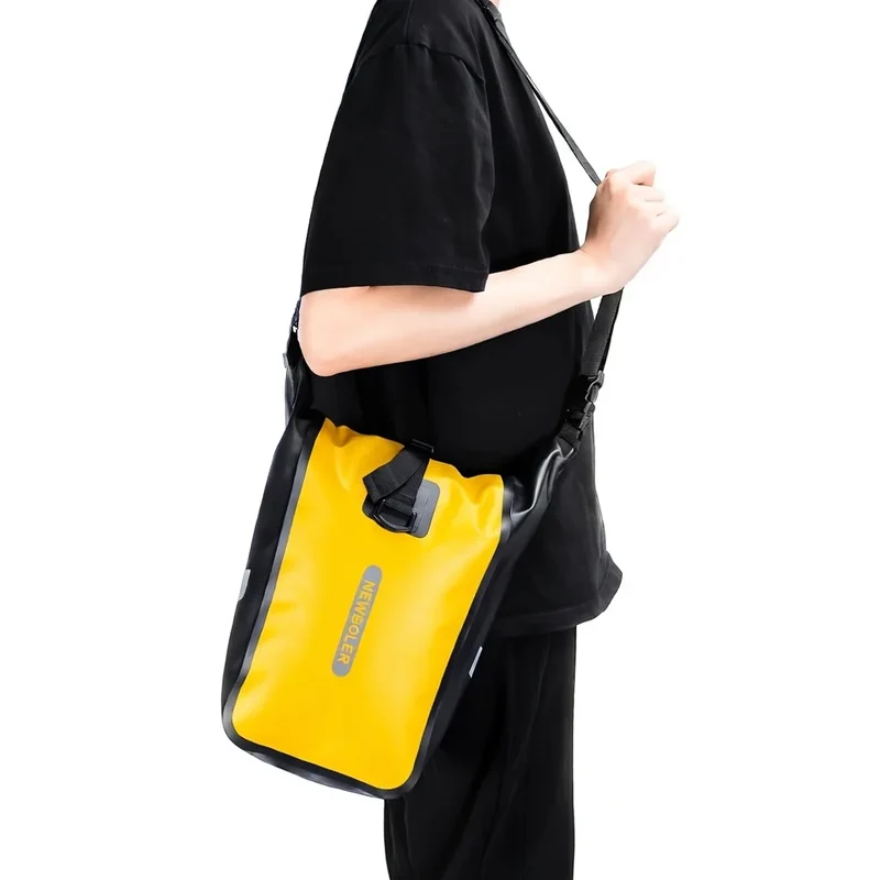 Sacoche vélo Porte-Bagages 2x10L Jaune
