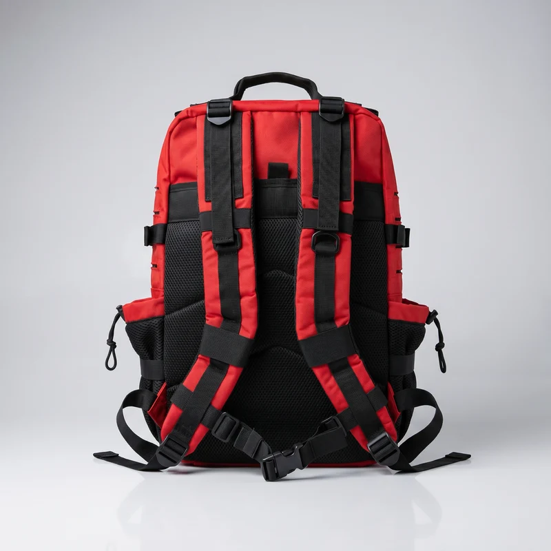 Sac à Dos Tactique 45L Hero - Rouge & Noir