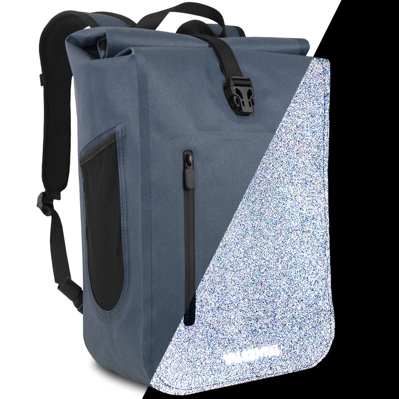 Sac à dos imperméable - Sac à dos imperméable et entièrement réfléchissant, très bien agencé - Produit de deuxième choix