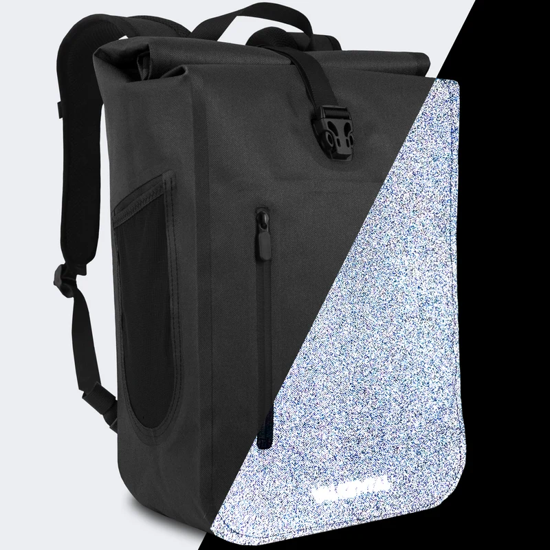 Sac à dos imperméable - Sac à dos imperméable et entièrement réfléchissant, très bien agencé - Produit de deuxième choix