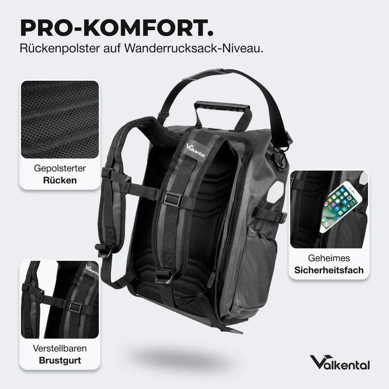 Sac de vélo ValkPro 3 en 1 - un produit polyvalent et ultra-fonctionnel - produit de deuxième choix