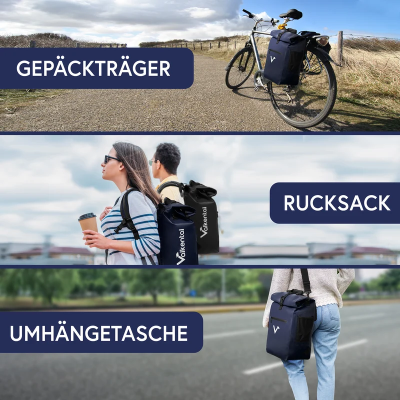 ValkOne 3in1 sacoche de vélo - parfaite pour ton quotidien !