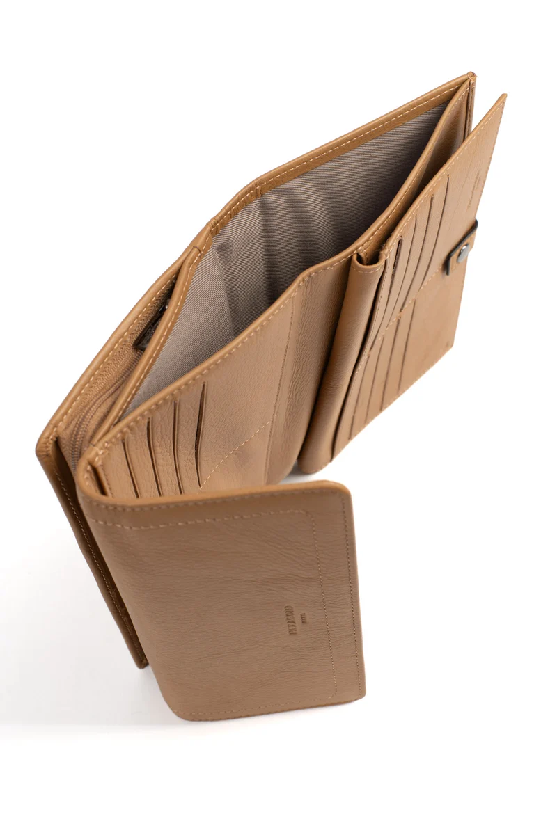 Compagnon de voyage - 2 volets - Stop RFID - Cuir