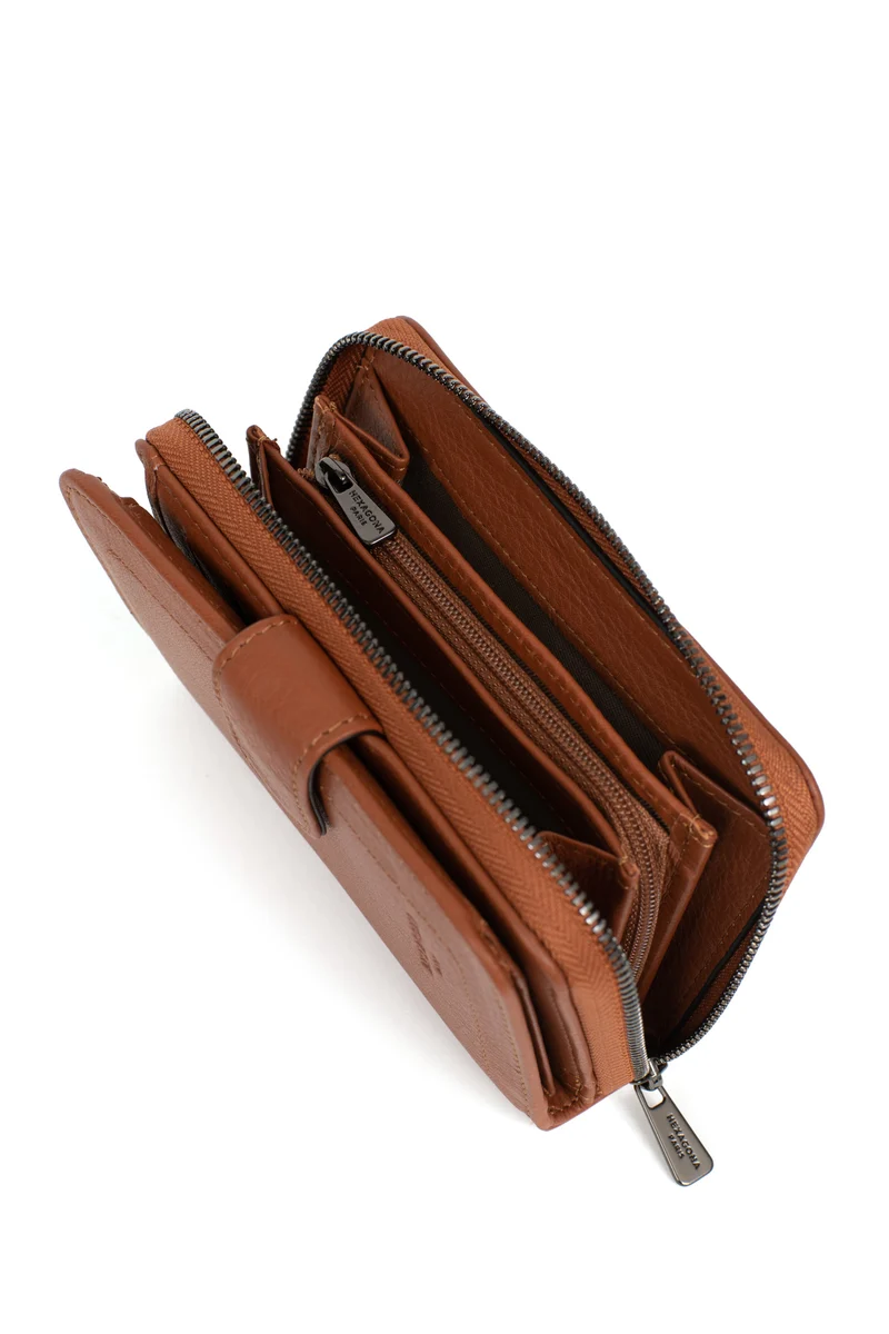 Portefeuille - 2 volets - Stop RFID - Cuir