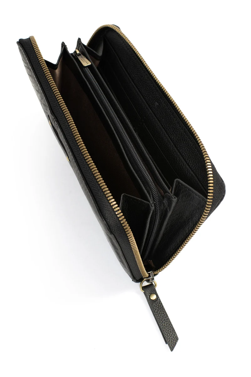 Portefeuille long - Stop RFID - Cuir