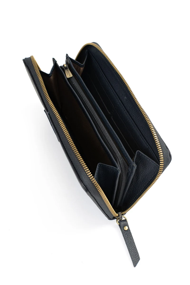 Portefeuille long - Stop RFID - Cuir