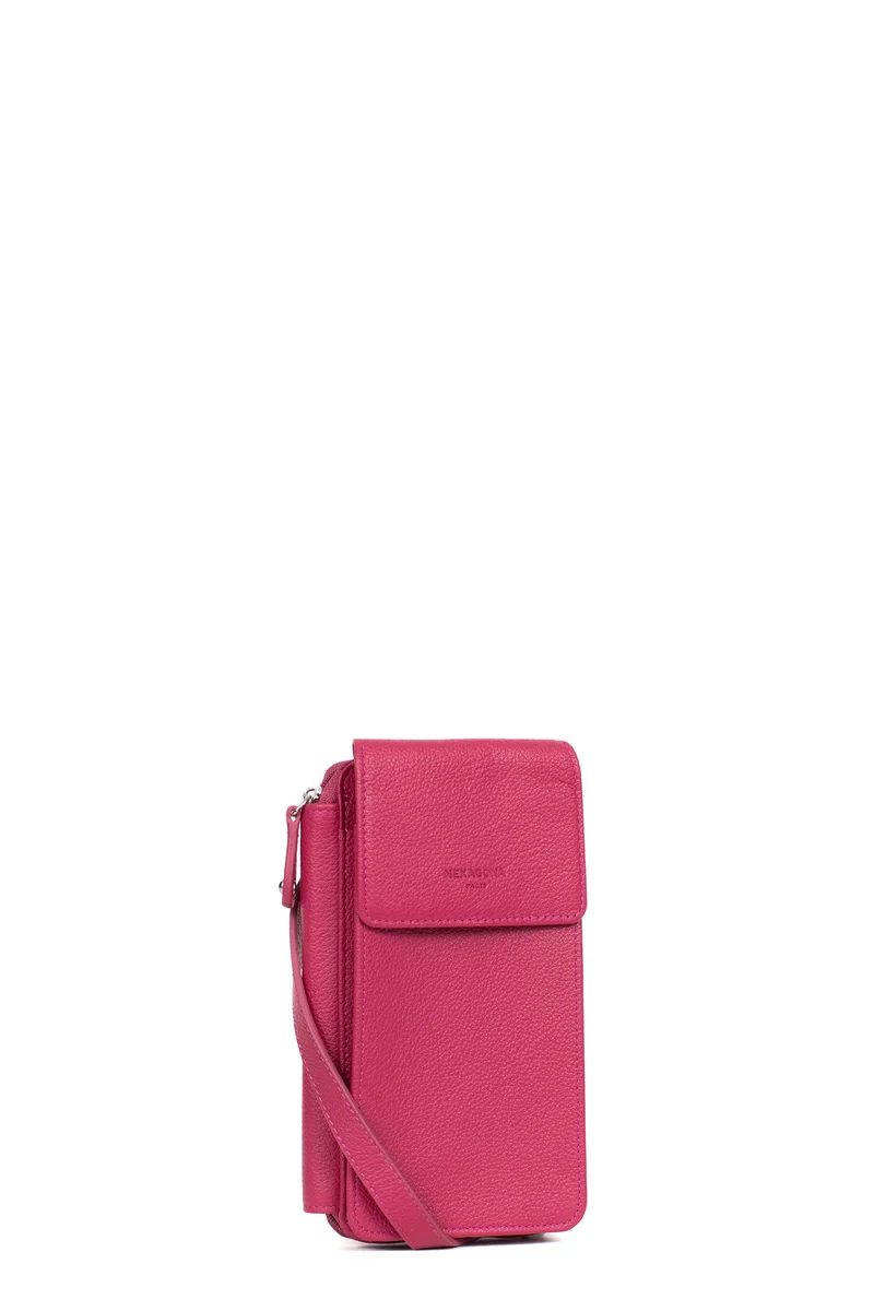Pochette téléphone avec portefeuille - Cuir
