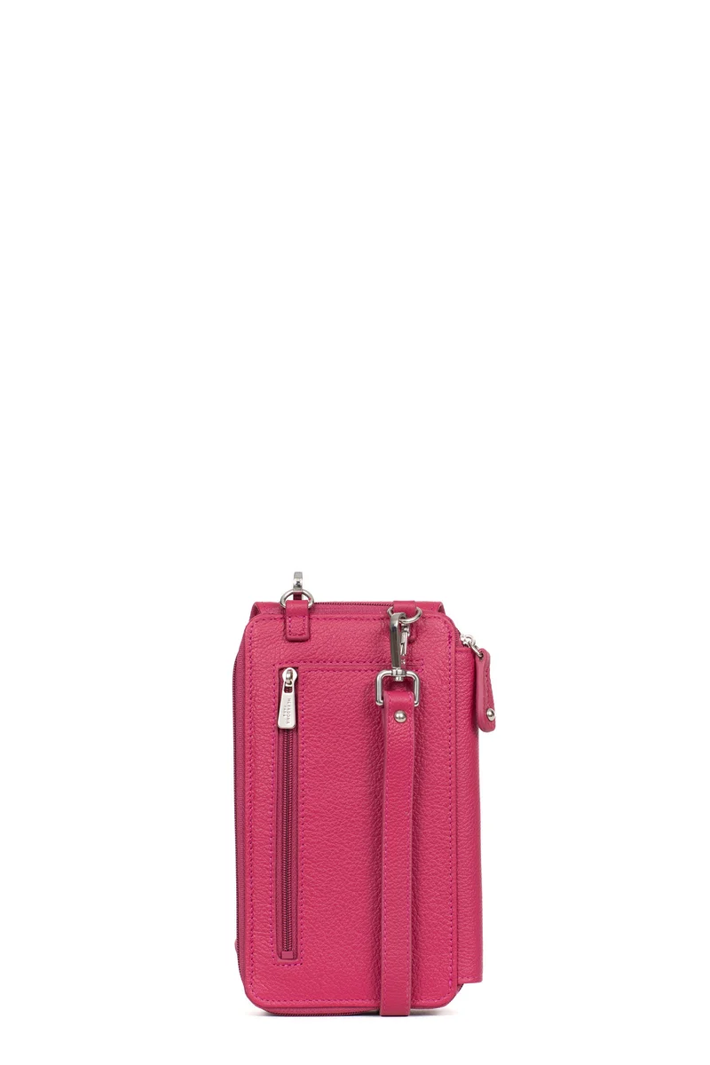 Pochette téléphone avec portefeuille - Cuir