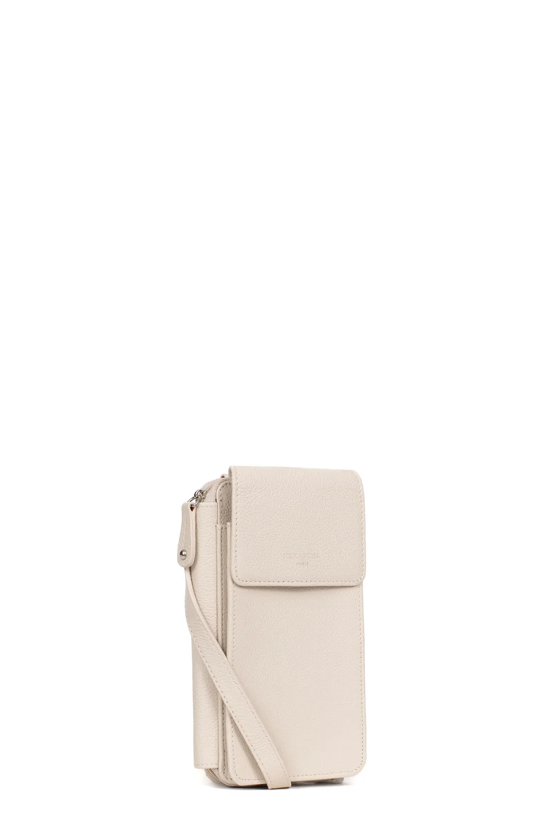 Pochette téléphone avec portefeuille - Cuir