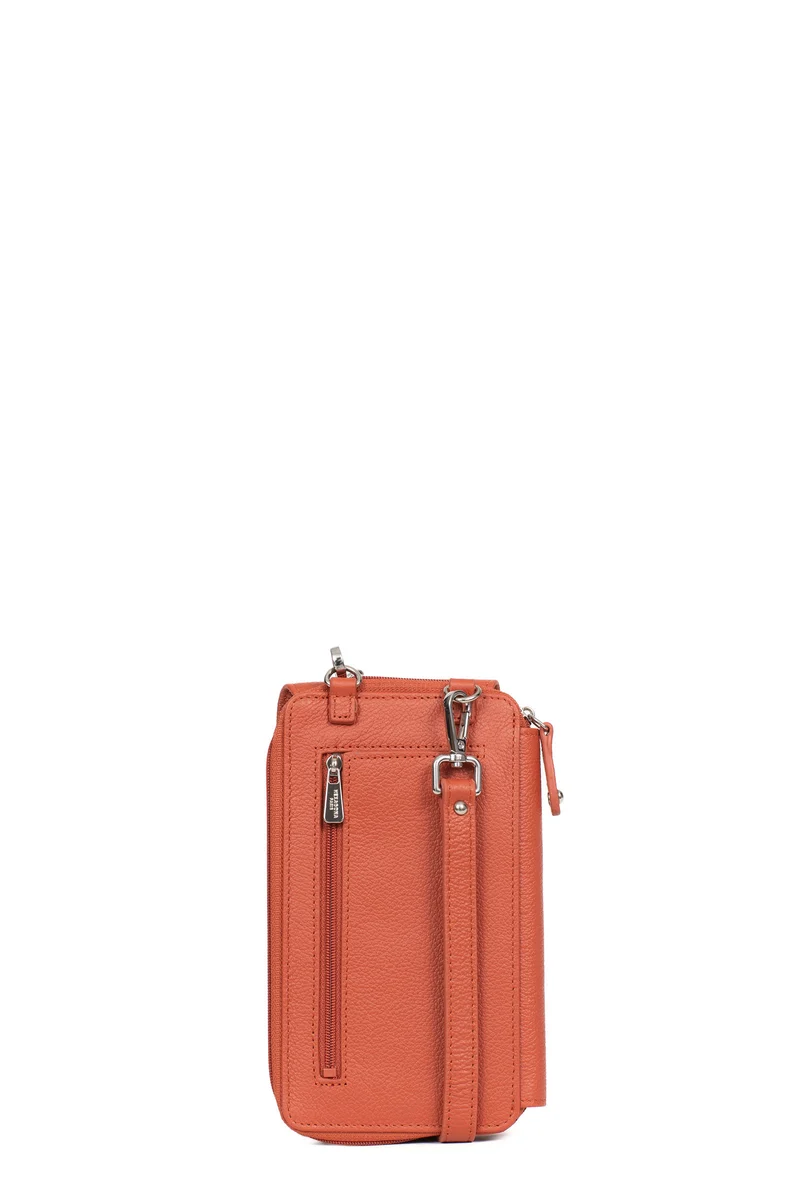 Pochette téléphone avec portefeuille - Cuir