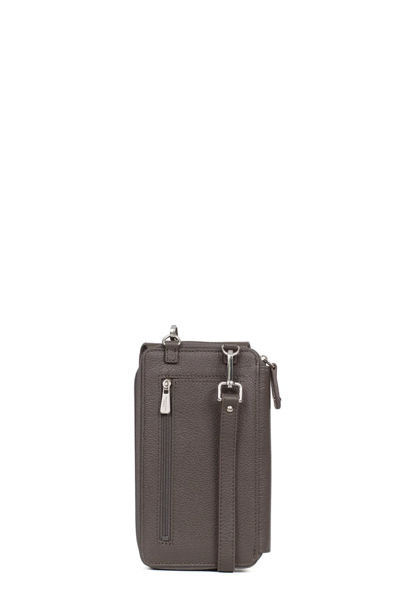 Pochette téléphone avec portefeuille - Cuir