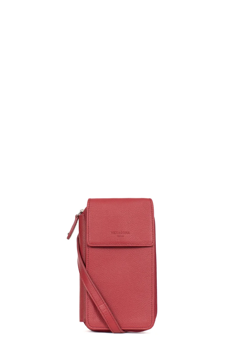 Pochette téléphone avec portefeuille - Cuir