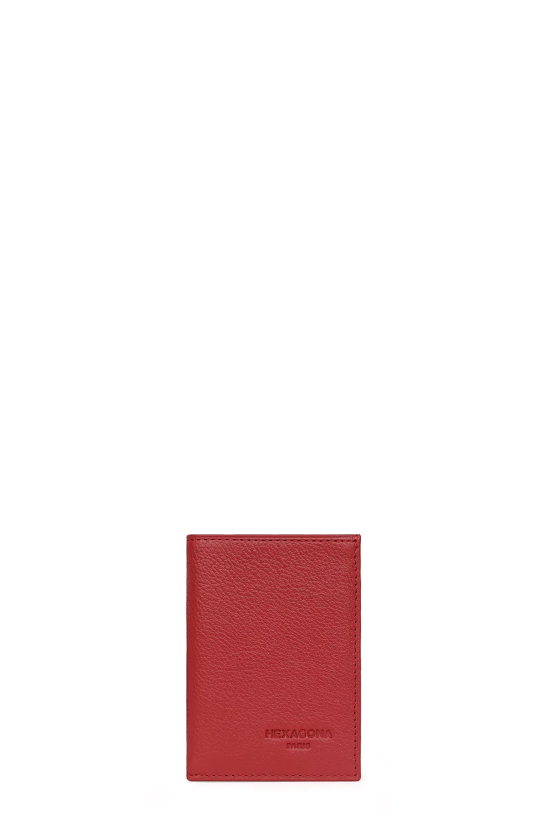 Porte-cartes - 1 volet - Cuir