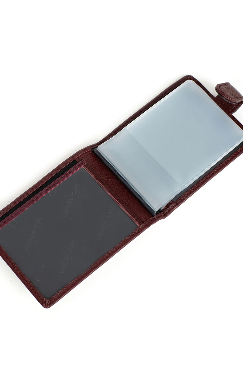 Porte-cartes - 1 volet - Cuir
