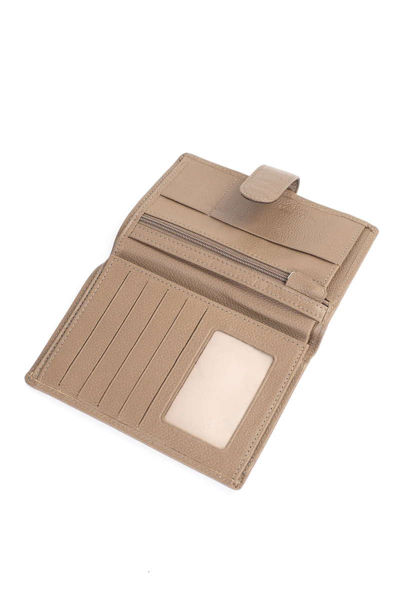 Portefeuille européen - 2 volets - Cuir