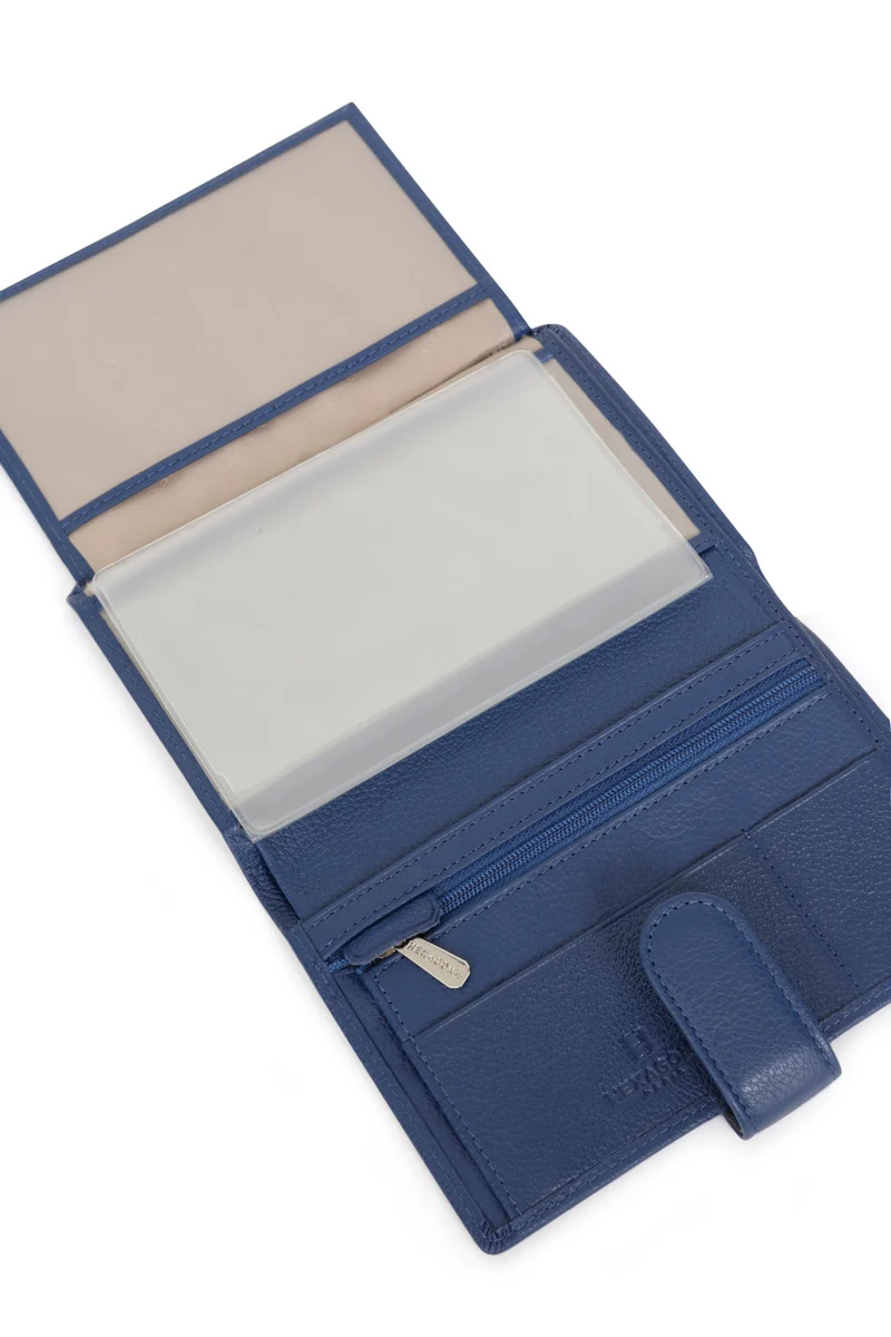 Portefeuille européen - 2 volets - Cuir