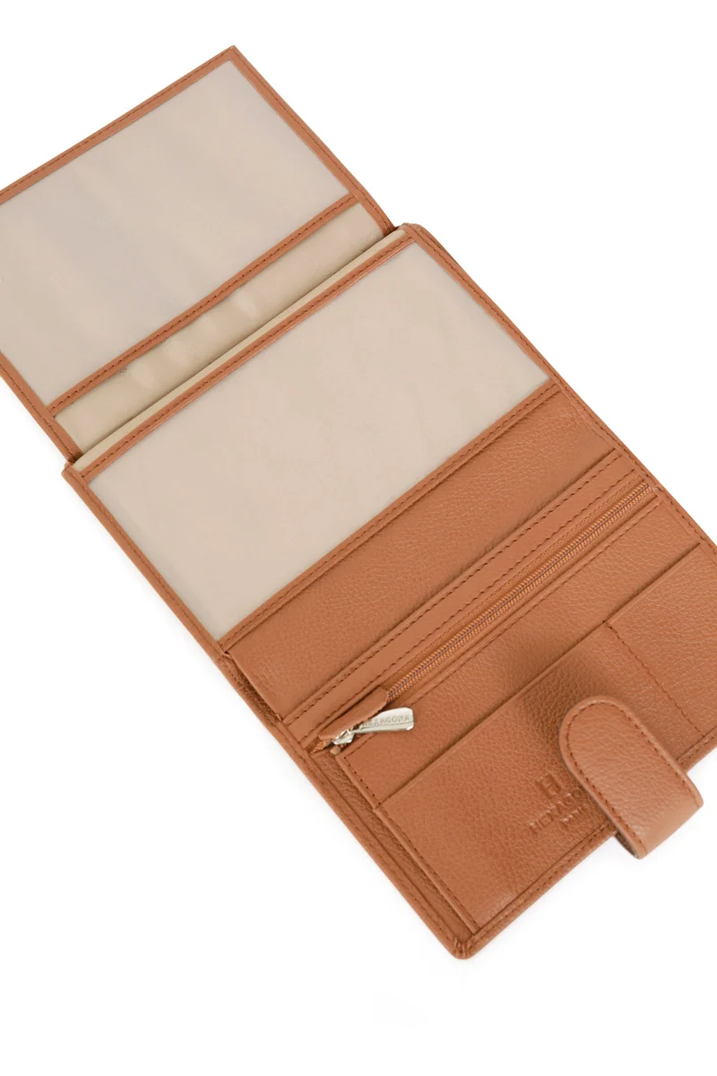 Portefeuille européen - 2 volets - Cuir