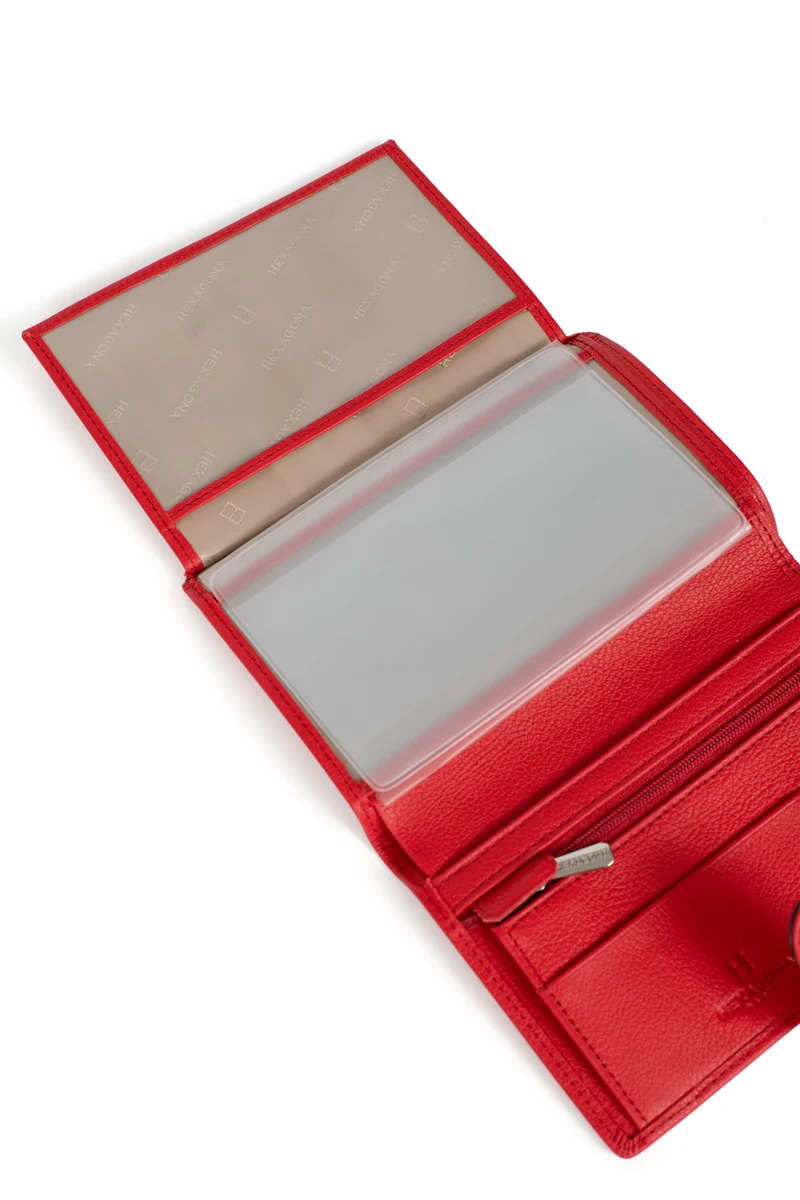 Portefeuille européen - 2 volets - Cuir