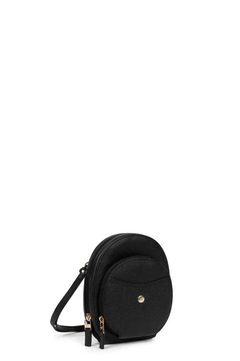 Pochette téléphone avec porte-cartes - Stop RFID - Cuir