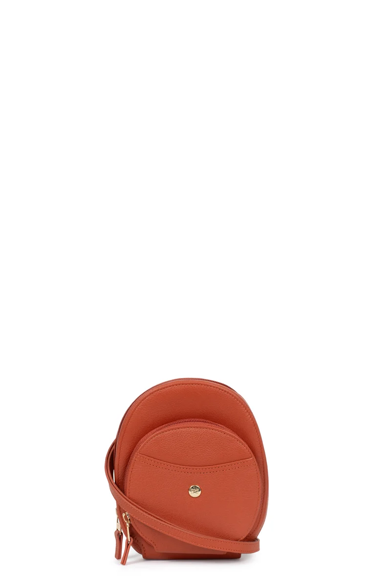 Pochette téléphone avec porte-cartes - Stop RFID - Cuir