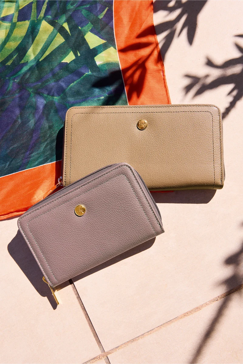 Portefeuille long - Stop RFID - Cuir