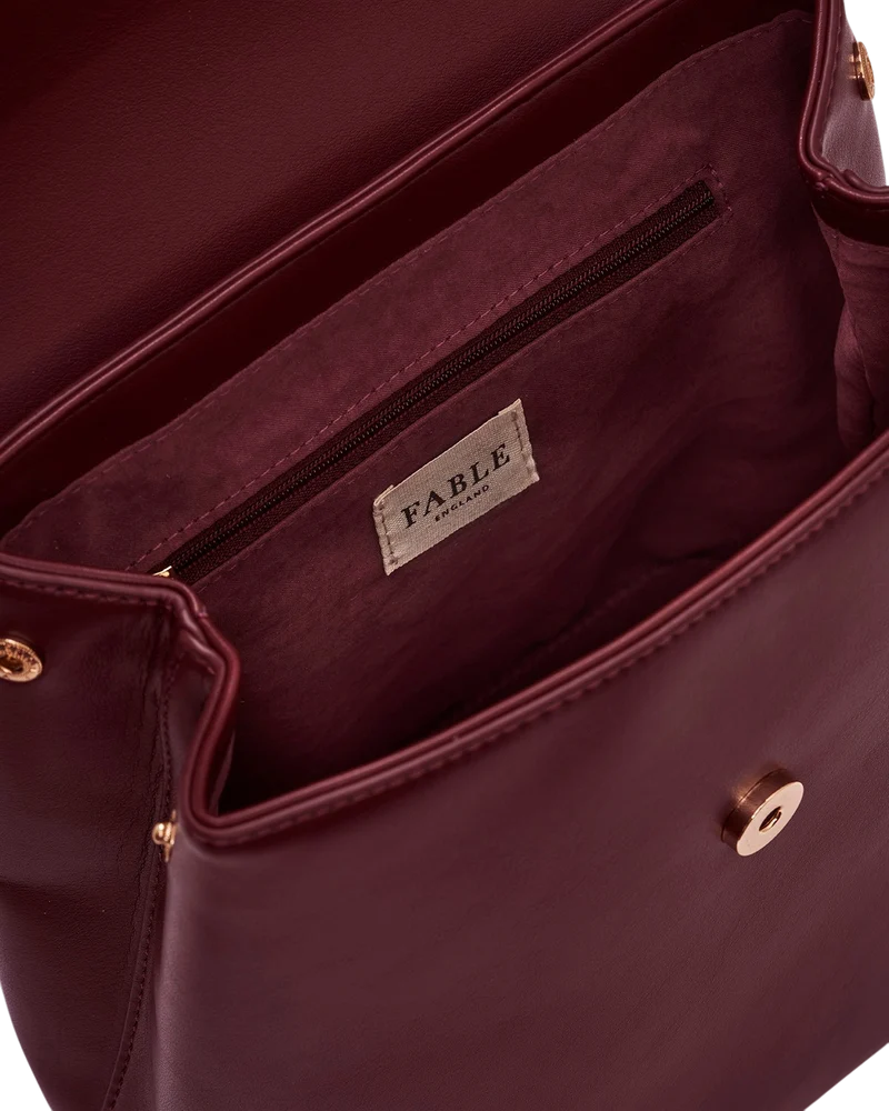 Laura Small Backpack in Burgundy