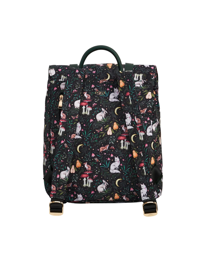 Flora Niva Print Backpack in Green